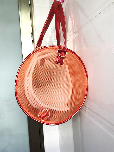 Pink Mesh Duffle Bag